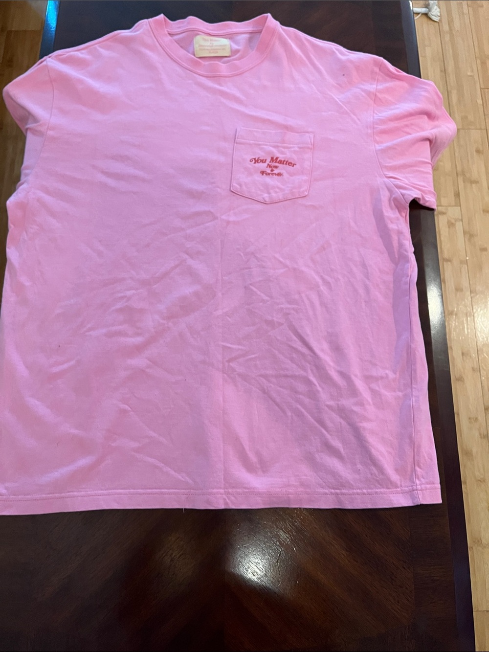 Unisex Pink Pocket Tee - You Matter Graphic